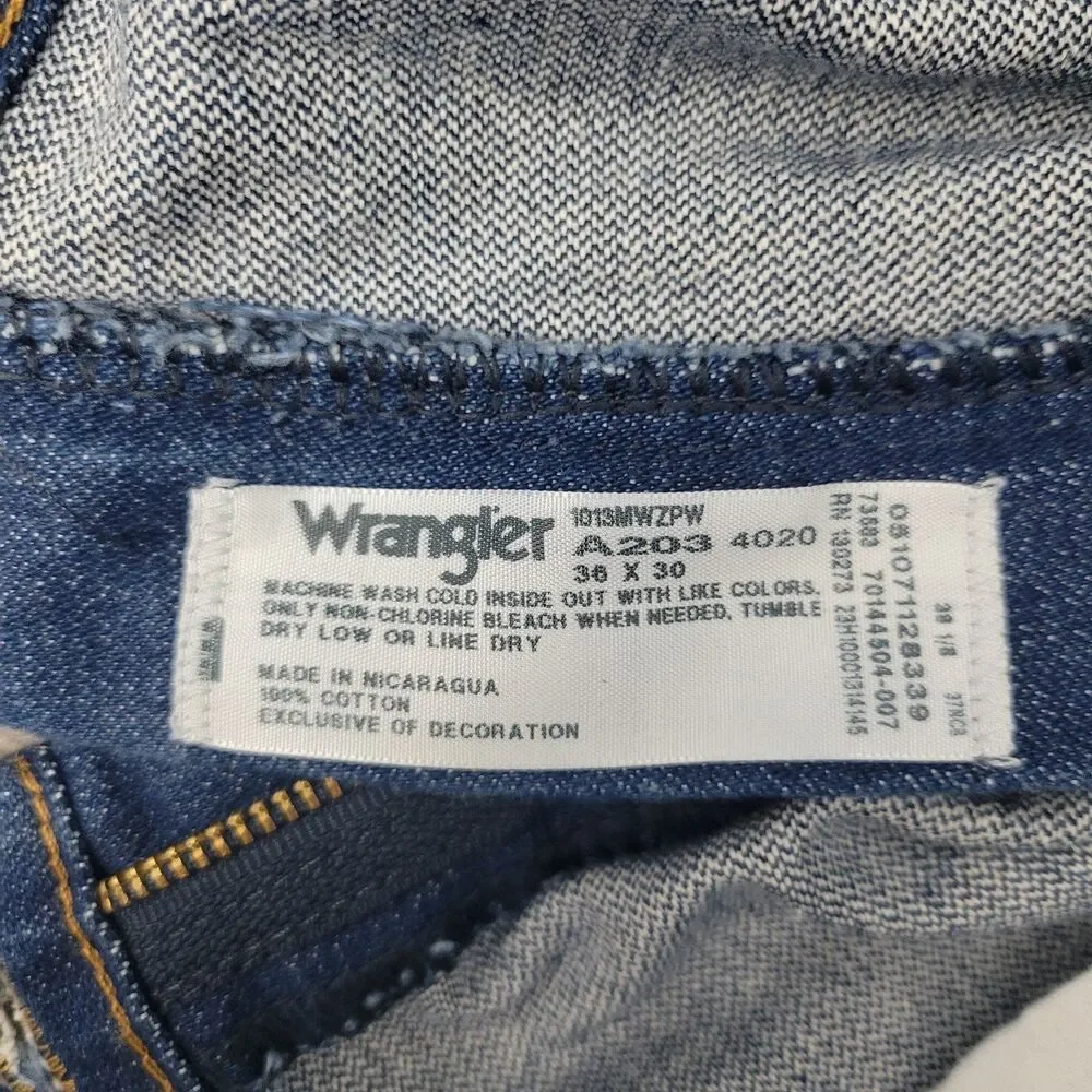 Wrangler Mens Cowboy Cut Original Fit Jeans Prewashed 1013MWZPW Indigo 36 x 30
